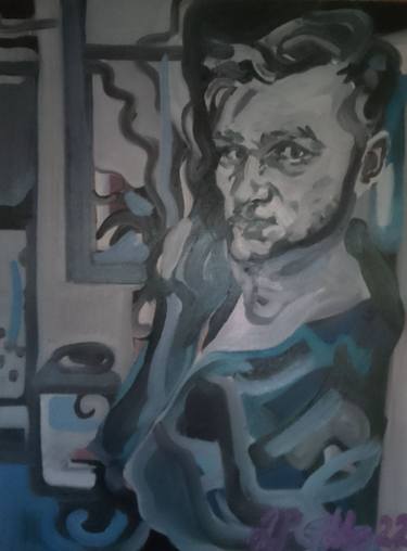 Original Impressionism Men Painting by John-Paul Gibbs