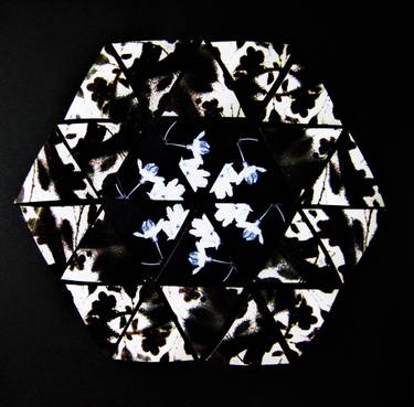Original Conceptual Geometric Mixed Media by Jonet Harley-Peters