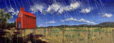 Original Contemporary Architecture Painting by Luke M Walker