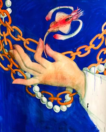 Original Surrealism Fish Paintings by Alex S
