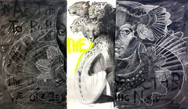 Original Conceptual Classical mythology Paintings by Alex S