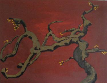 Original Expressionism Tree Paintings by Caroline Peter
