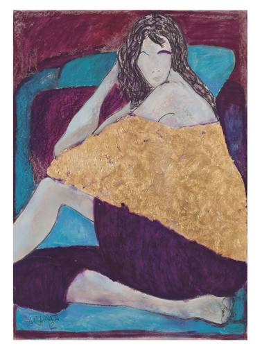 Original Fine Art Women Painting by Joanna Sarapata