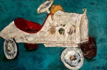 Original Abstract Children Paintings by Magdalena Oppelt