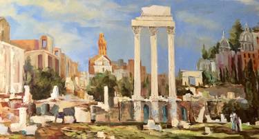 Original Expressionism Architecture Paintings by Natali Jordan