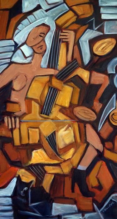 Original Abstract Expressionism Music Paintings by Valerie Vescovi