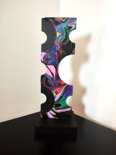 Original Cubism Abstract Sculpture by Carole Carpier