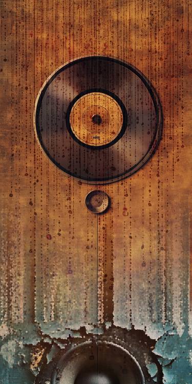 Original Algorithmic Music Mixed Media by Ifusha Kalina
