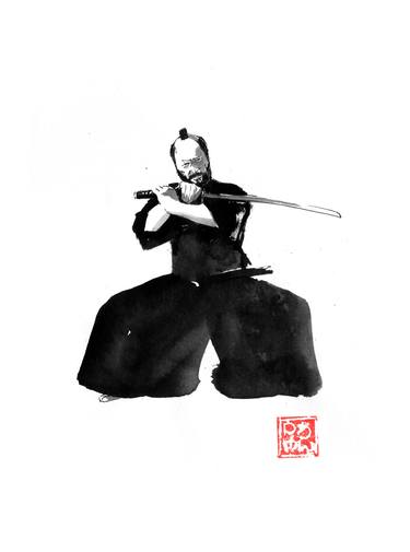 Original Black & White Performing Arts Drawings by Pechane Sumie