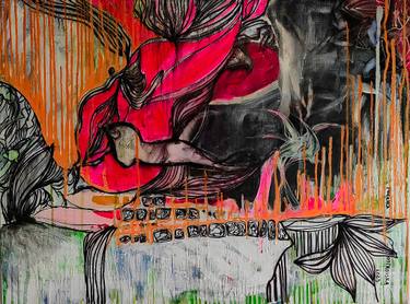 Original Contemporary Abstract Paintings by Marichka Ostrovska
