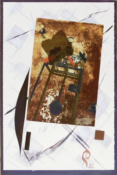Original Fine Art Technology Collage by Stanislav Riha
