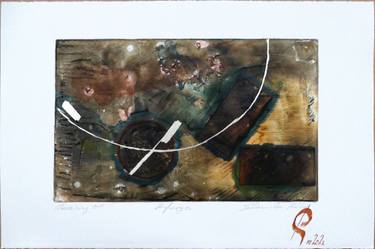 Original Abstract Home Printmaking by Stanislav Riha