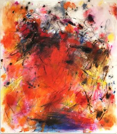 Original Abstract Expressionism Abstract Paintings by Marie-José Domenjoz