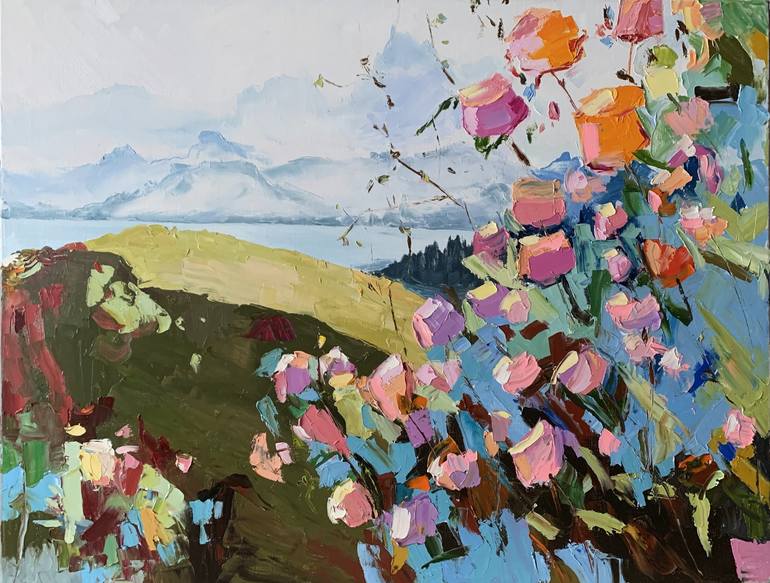 Print of Expressionism Landscape Paintings by Vita Schagen