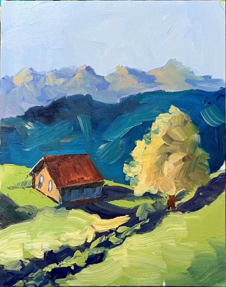 Print of Expressionism Landscape Paintings by Vita Schagen