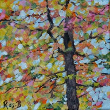 Original Impressionism Tree Paintings by Rosanne Bredenhann