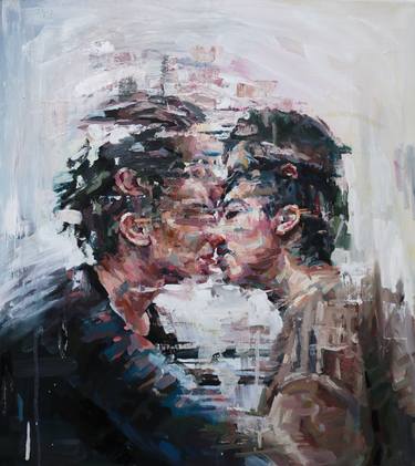 Original Cubism Portrait Paintings by Styliana Katsiari