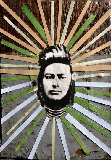 Original Figurative Portrait Collage by Maritza Perez