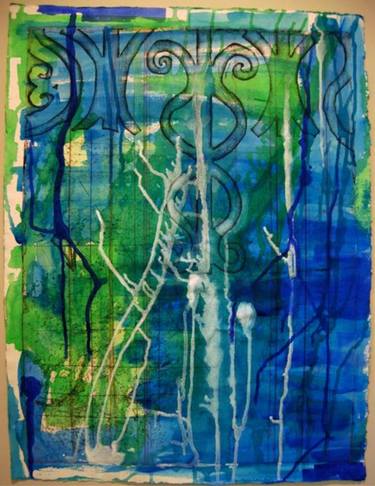 Original Abstract Expressionism Landscape Paintings by Maritza Perez