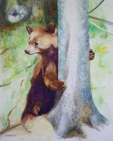 Original Fine Art Animal Painting by Eledel Osorio Giddings