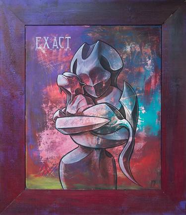 Original Abstract Women Painting by Jerry Magni
