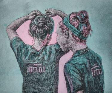 Original Figurative Portrait Printmaking by Fernanda Olivares