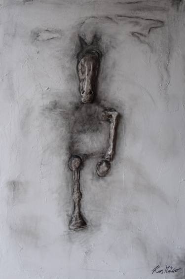 Original Abstract Horse Sculpture by Mateo Kos