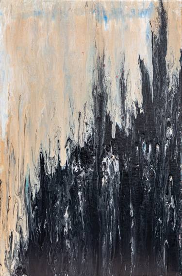 Original Abstract Expressionism Abstract Painting by Hannelore Baron