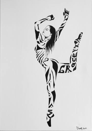 Print of Minimalism Typography Paintings by Anastasia Nensy Fridman