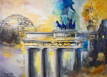 Original Impressionism Architecture Painting by Arno Bruse