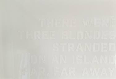 Original Abstract Typography Painting by Oh Honey