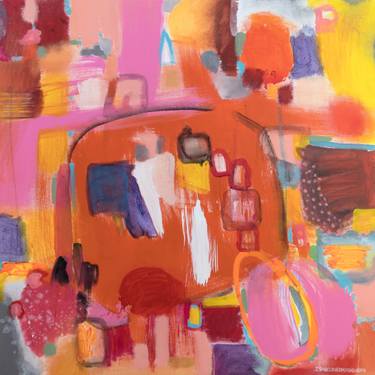 Original Abstract Graffiti Paintings by Isabel Ruiz Perdiguero