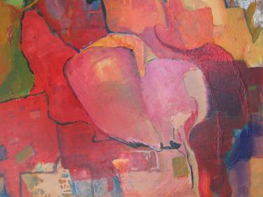 Original Abstract Expressionism Abstract Painting by Valle Rubio