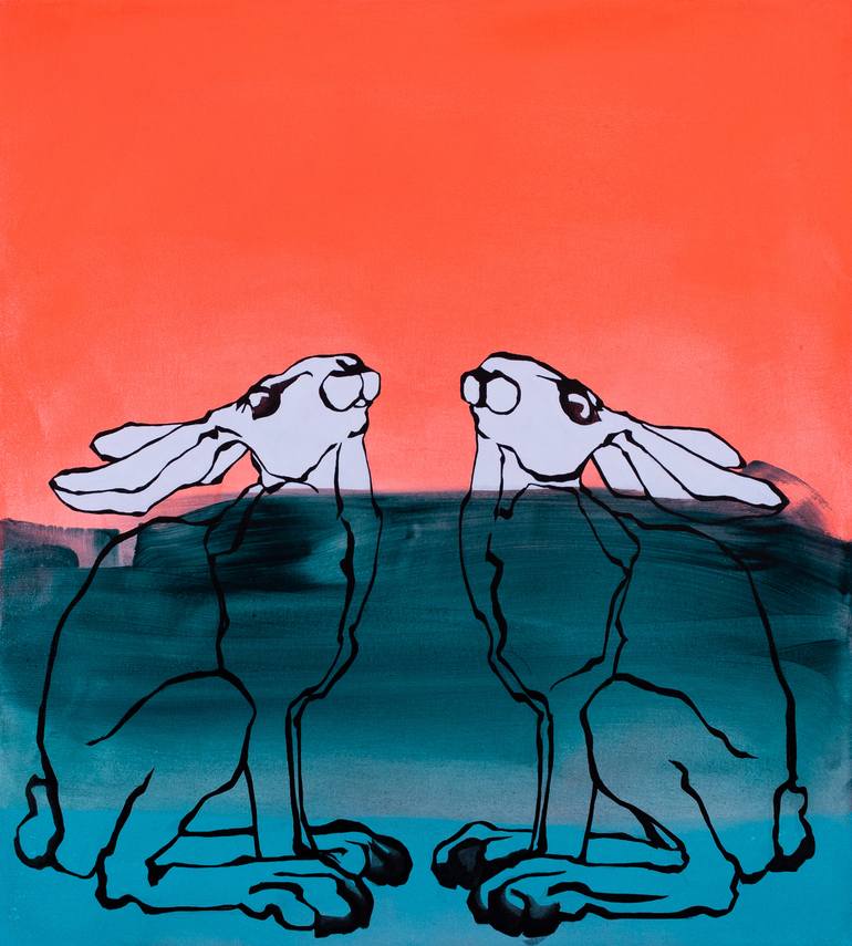 Original Figurative Animal Paintings by Sarah Edwards