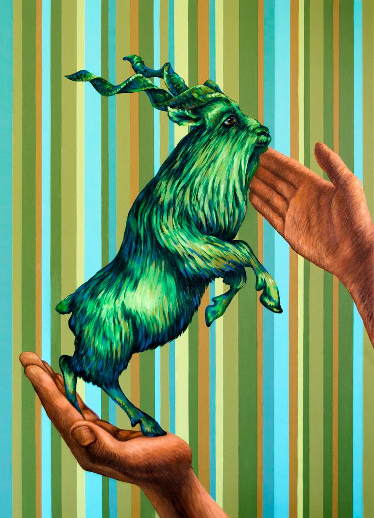 Print of Figurative Animal Paintings by Oksana Reznik