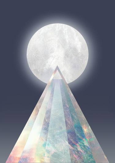 Original Geometric Light Printmaking by Lauren Baker