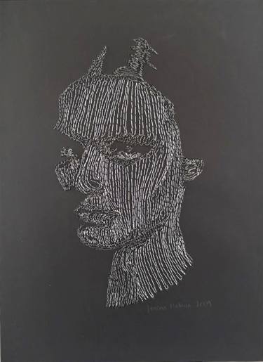 Original Fine Art Women Painting by Lorena Molina