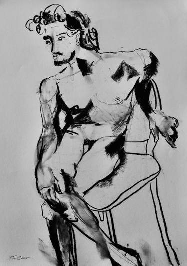 Original Figurative Body Drawing by Yvette Ten-Bohmer