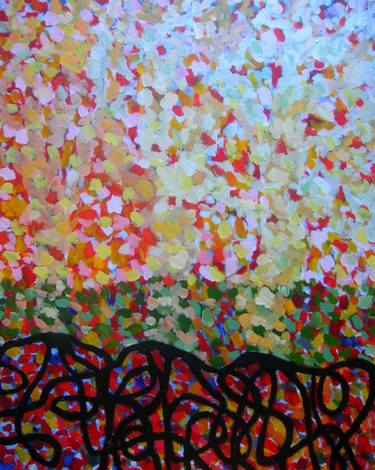 Original Fine Art Abstract Paintings by Pierre-Yves Beltran