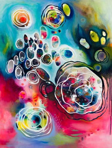 Original Abstract Expressionism Abstract Painting by Brenda Mangalore