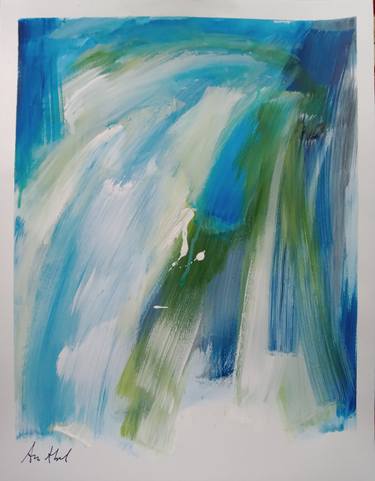Original Abstract Expressionism Abstract Painting by Ann Abel Iseux
