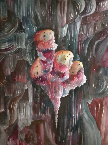 Original Contemporary Abstract Painting by Iram Lopez Cruz