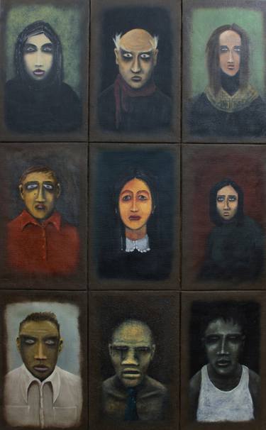 Original Portraiture Portrait Paintings by Gyula Szabo