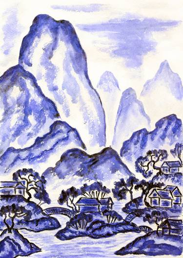 Original Fine Art Landscape Printmaking by Irina Afonskaya