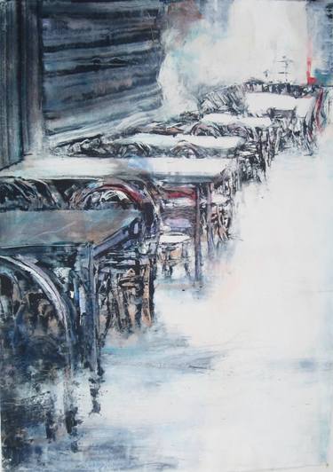 Original Abstract Expressionism Interiors Paintings by David Antonides