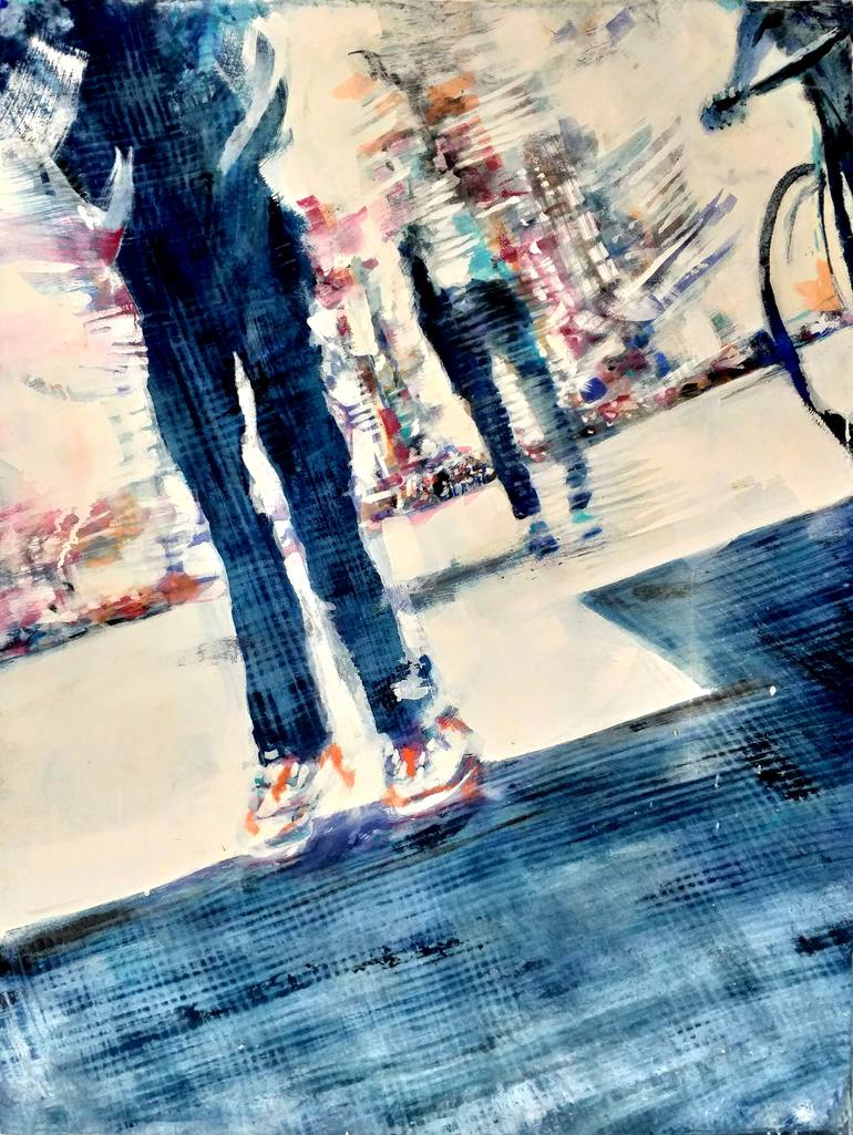 Original Abstract Cities Paintings by David Antonides