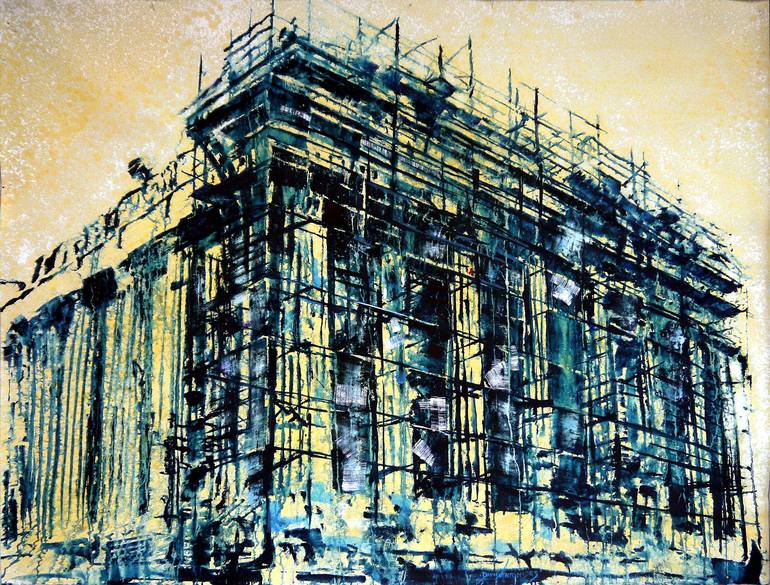 Original Expressionism Architecture Paintings by David Antonides