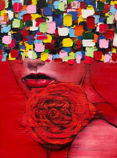 Original Abstract Expressionism Body Painting by Gyobeom An