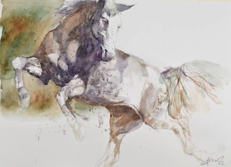 Original Figurative Animal Paintings by Goran ŽIgolić