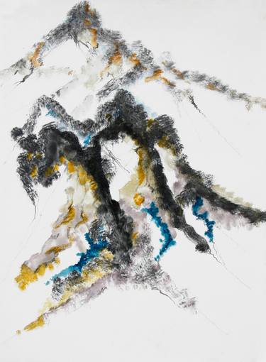Original Abstract Expressionism Landscape Drawings by Kah Wah Tan